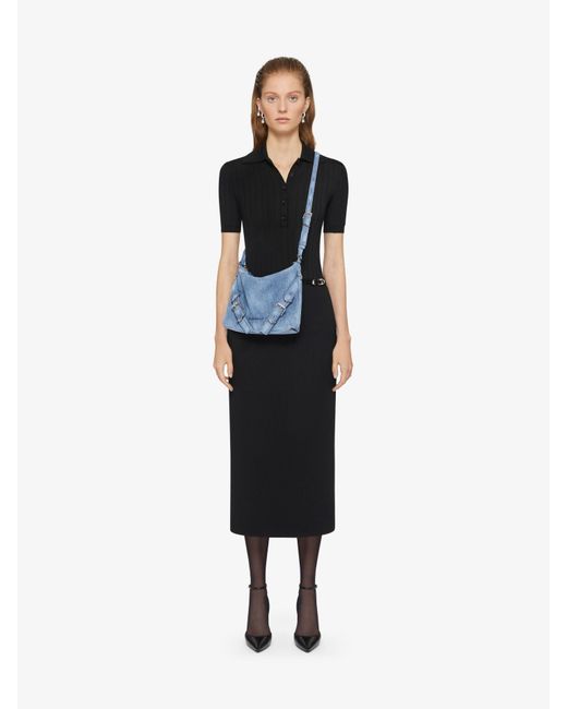 Givenchy Blue Voyou Crossbody Bag