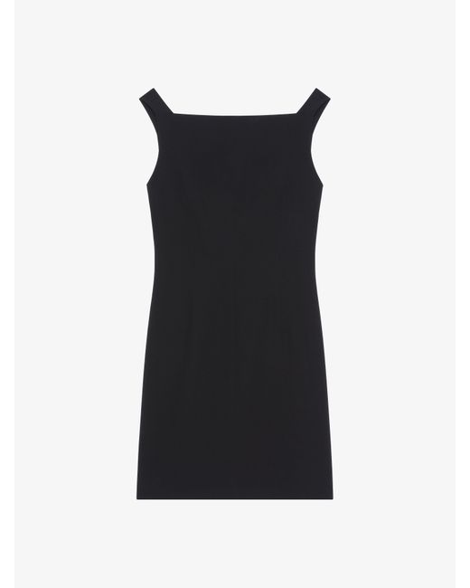 Givenchy Black Dress In Crepe And Satin