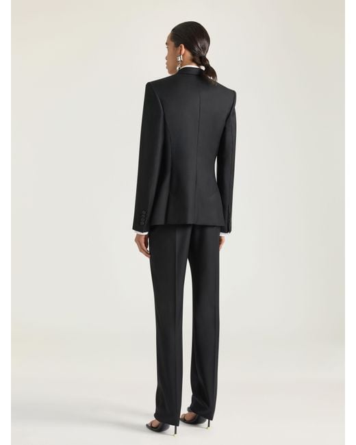 Givenchy Blue Single-Breasted Striped Jacket