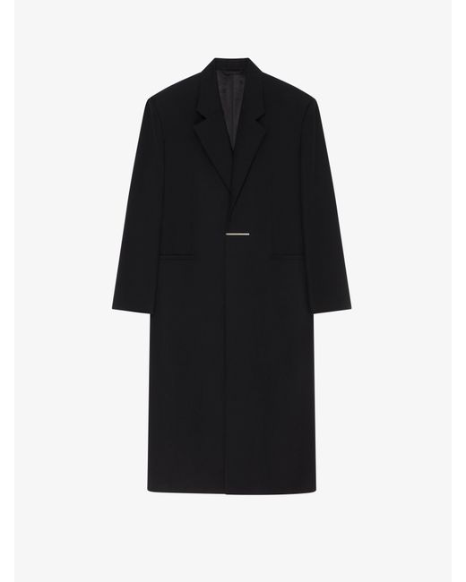 Givenchy Black Single Breasted Coat for men