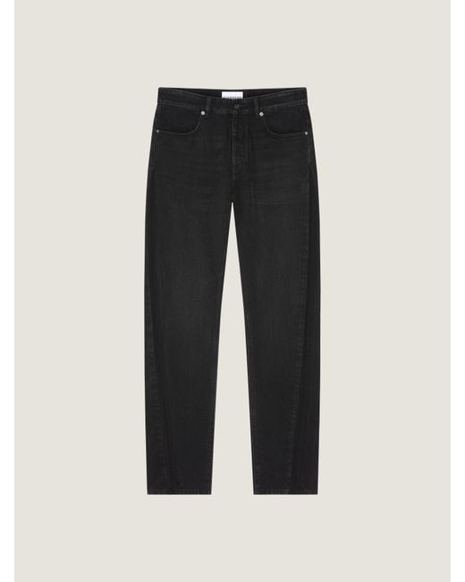 Givenchy Black Couture Seam Straight Fit Shadow Washed Jeans for men