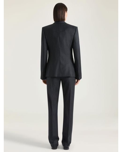 Givenchy Blue Striped Skinny Pants