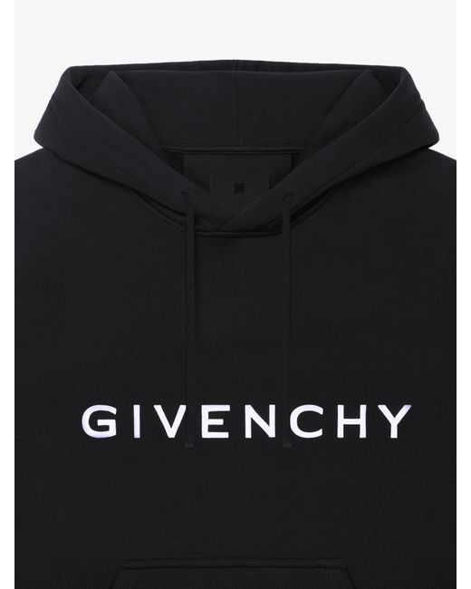 Givenchy Black Archetype Slim Fit Hoodie for men