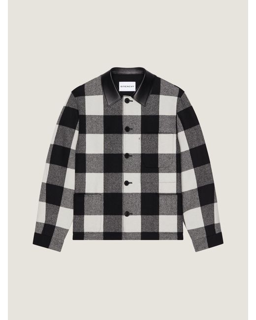 Givenchy Black Checked Overshirt for men
