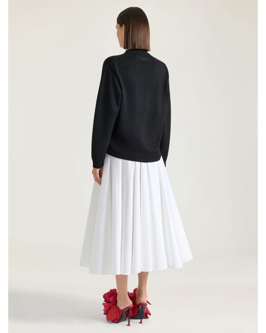 Givenchy Black Ruched Sweater