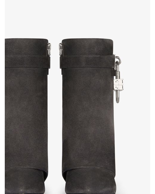 Givenchy Black Shark Lock Ankle Boots