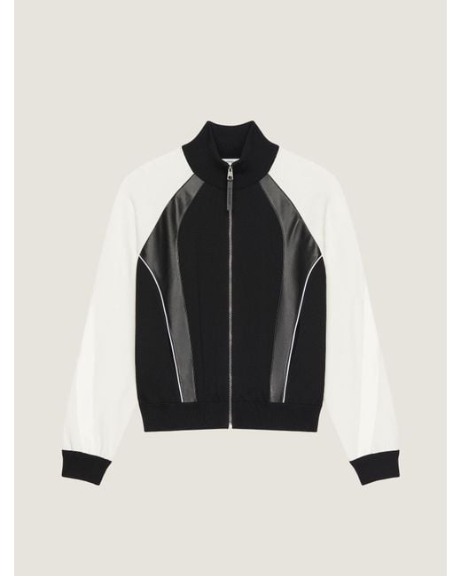 Givenchy Black Bi-Material Blouson With Paris Embroidery for men