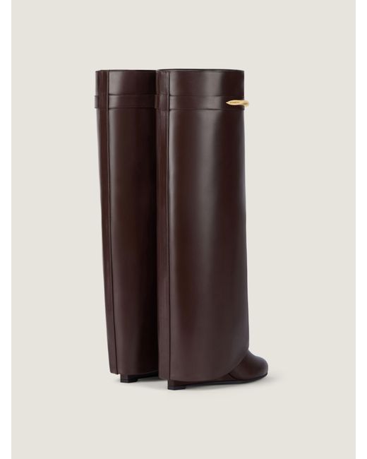 Givenchy Brown Shark Pinch Boots