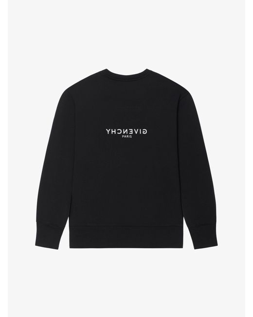 Sweatshirt slim Reverse en molleton Givenchy pour homme en coloris Black