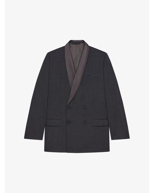 Givenchy Blue Double Breasted Jacket for men