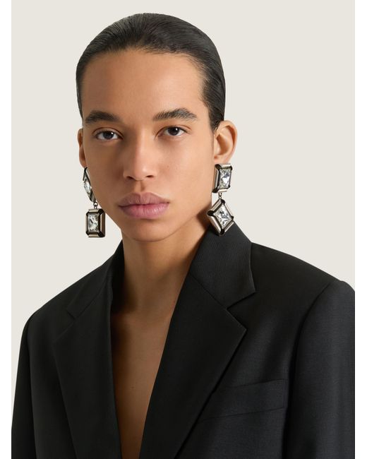 Givenchy Natural Deconstructed Crystals Earrings