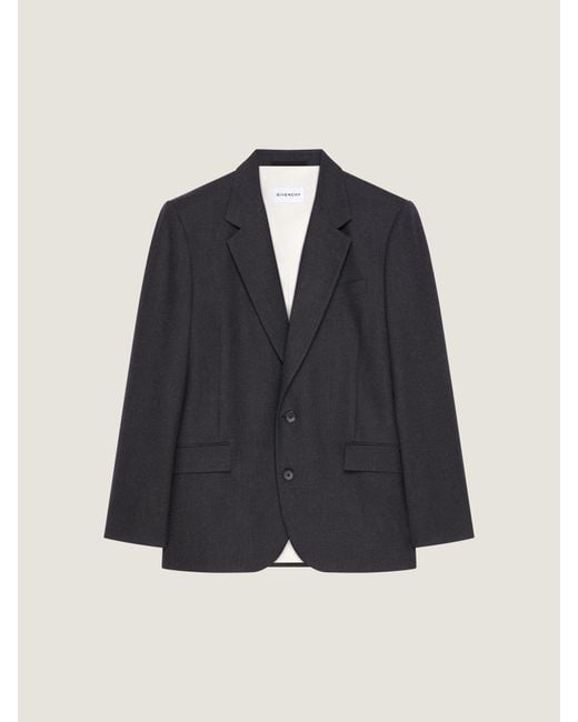 Givenchy Blue Single Breasted Jacket for men