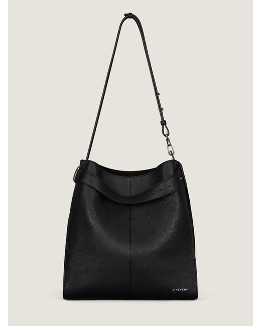 Givenchy Black Medium Belted Hobo Bag for men