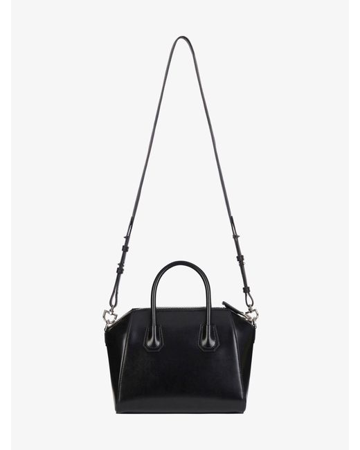 Givenchy Black Mini Antigona Bag In Box Leather