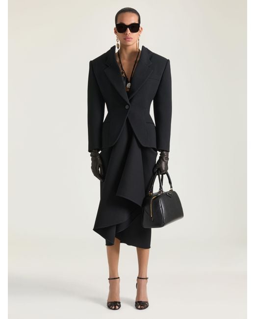 Givenchy Black Single-Breasted Slashed Jacket