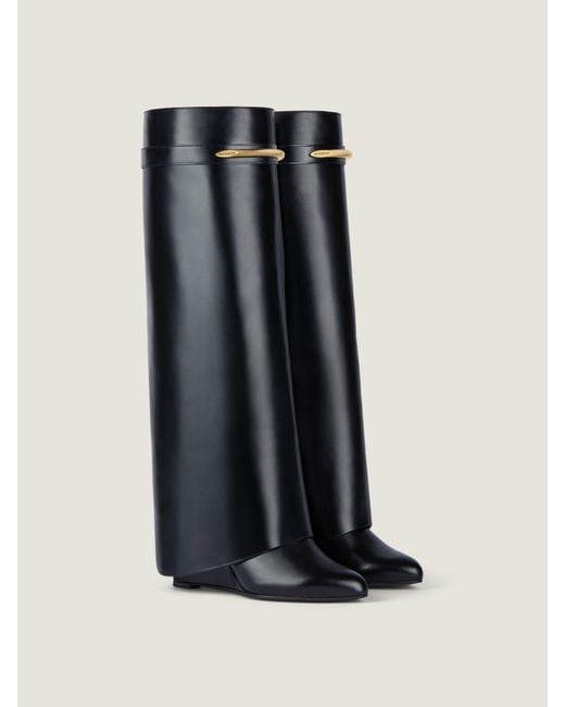 Givenchy Blue Shark Pinch Boots