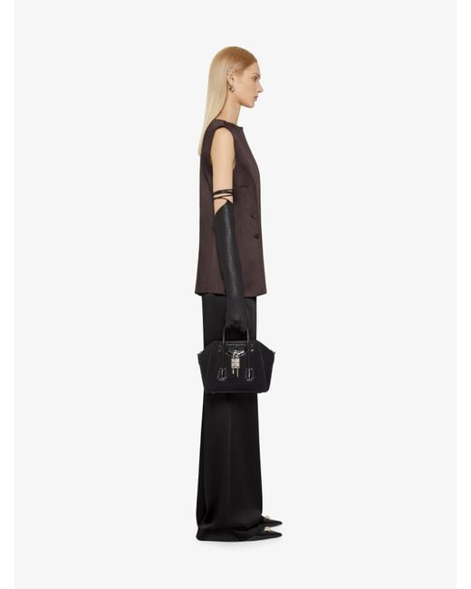 Pantalon de tailleur évasé en crêpe envers satin Givenchy en coloris Black