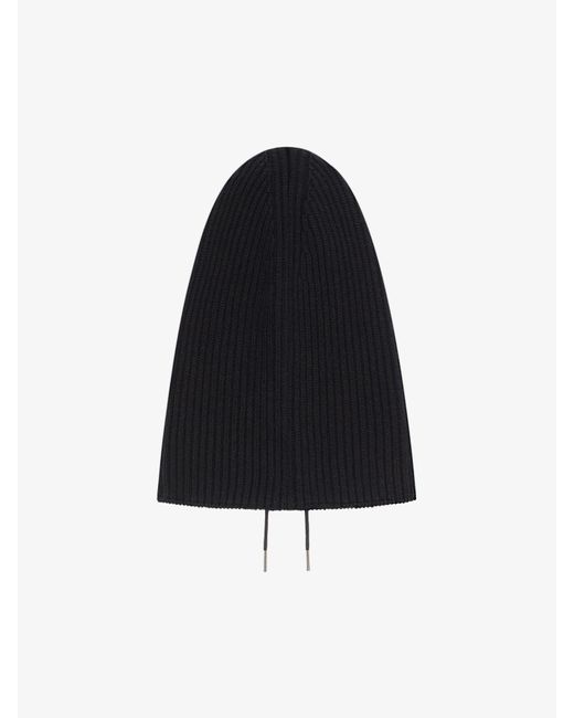 Balaclava en laine et cachemire Givenchy en coloris Black