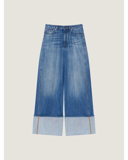 Givenchy Blue Medium Turn-Up Jeans