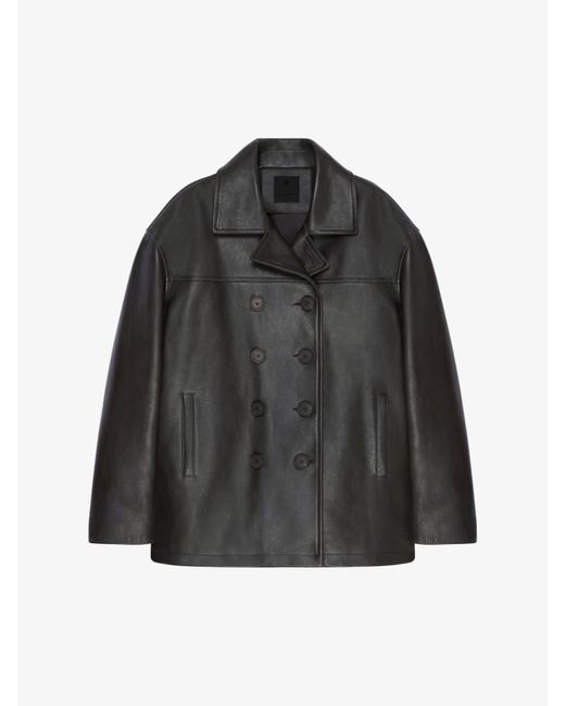 Caban en cuir Givenchy pour homme en coloris Black