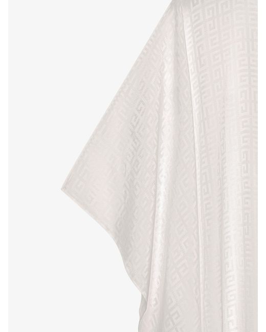 Givenchy White Kaftan In 4g Jacquard