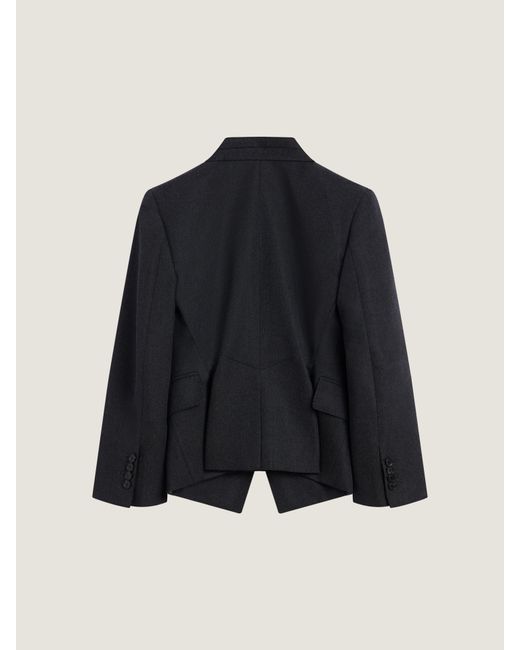 Givenchy Blue Reverse Lapel Jacket