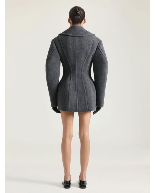 Givenchy Blue Cocoon Peacoat