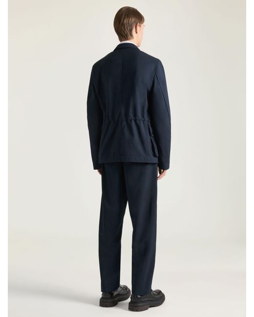 Givenchy Blue Couture Seam joggers With Paris Embroidery for men