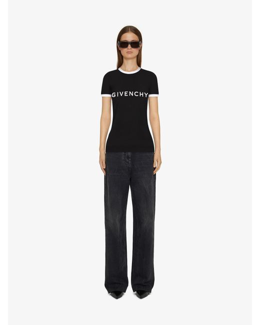 T-shirt slim Archetype in cotone di Givenchy in Black