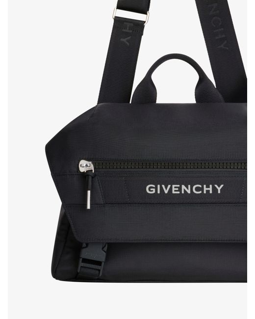 Givenchy Black G-Trek Messenger Bag for men