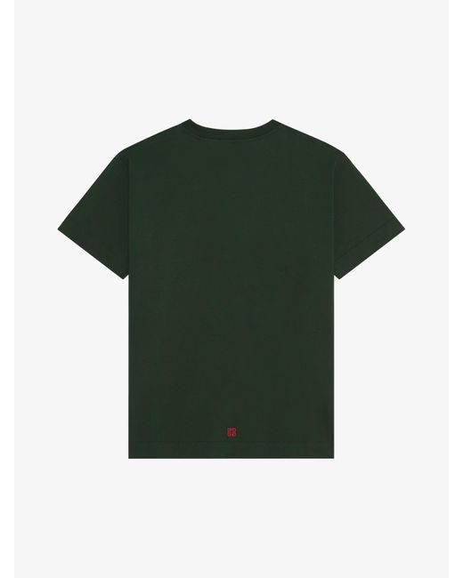 T-shirt oversize Crest en coton Givenchy pour homme en coloris Green