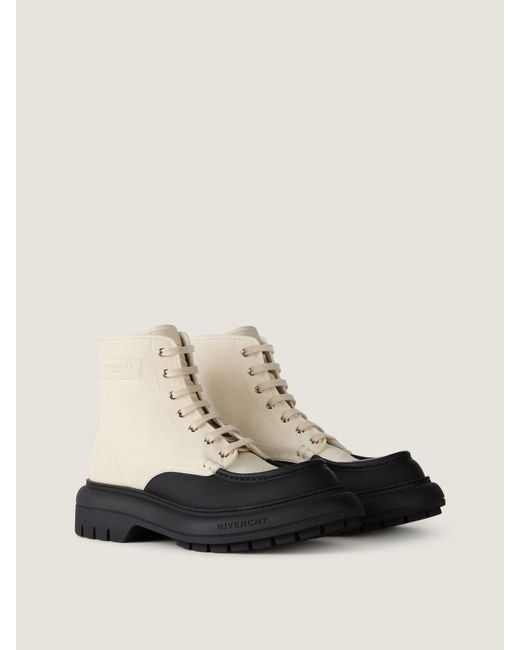 Givenchy White Cargo Desert Boots for men
