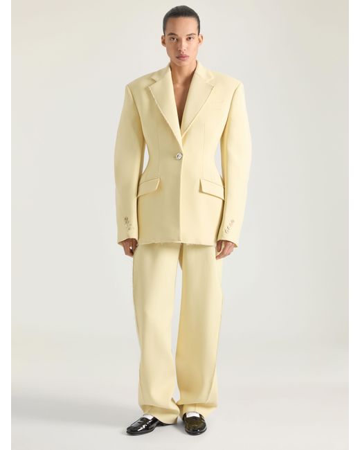 Givenchy Natural Single-Breasted Cocoon Jacket