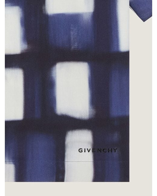 Givenchy Blue Bowling Shirt for men
