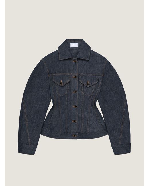 Givenchy Blue Cinched Jacket