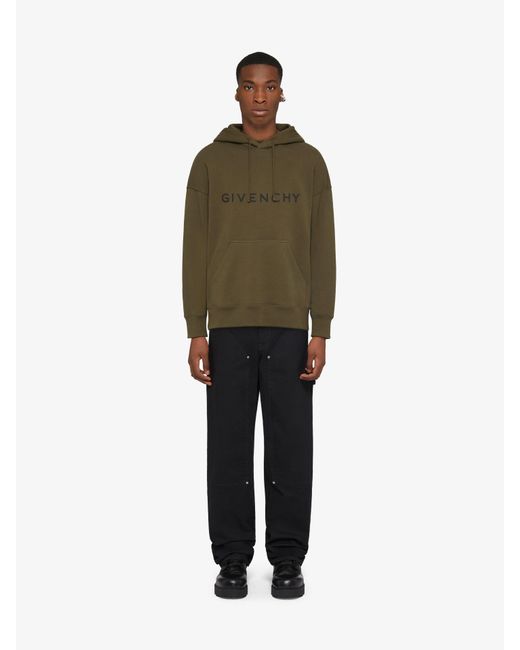 Givenchy Green Archetype Slim Fit Hoodie for men