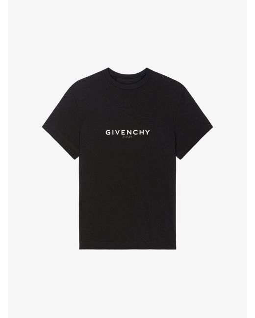 T-shirt Reverse in cotone di Givenchy in Black