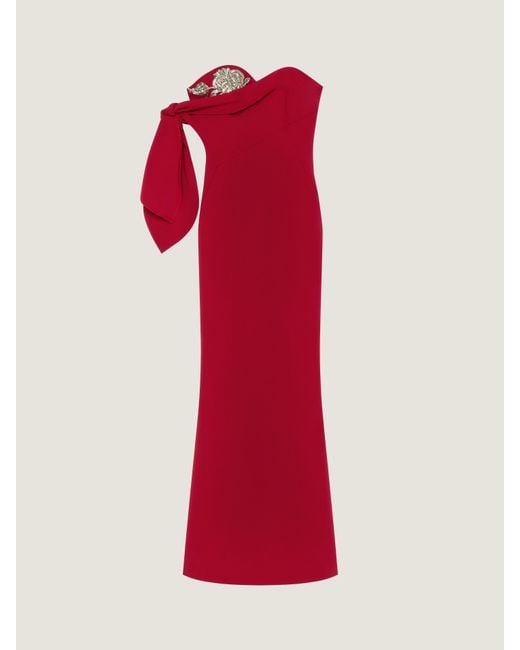 Givenchy Red Long Evening Bustier Dress