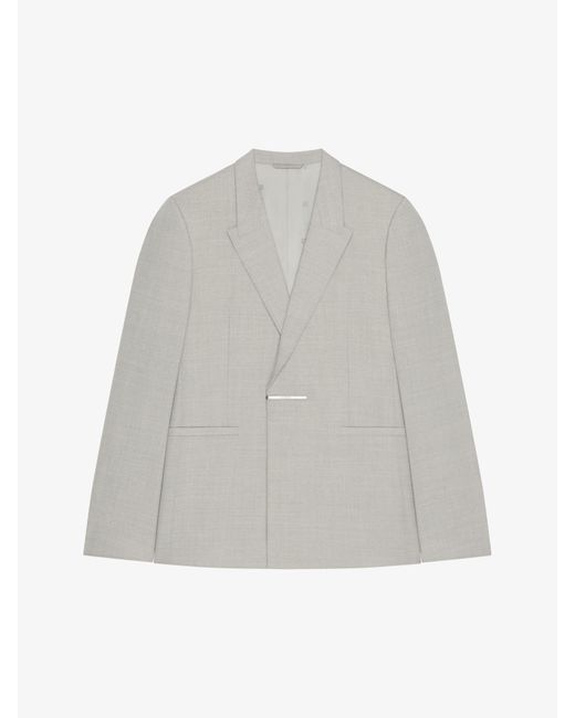 Givenchy Gray Slim Fit Jacket In Wool for men