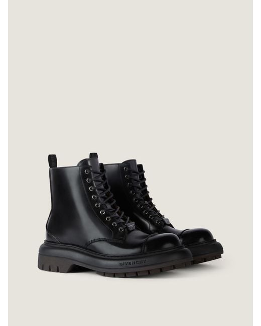Givenchy Black Cargo Boots for men