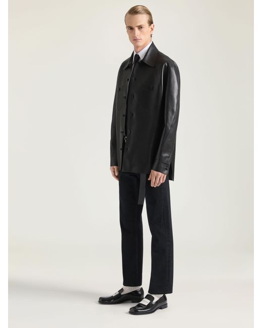 Givenchy Blue Couture Seam Overshirt for men