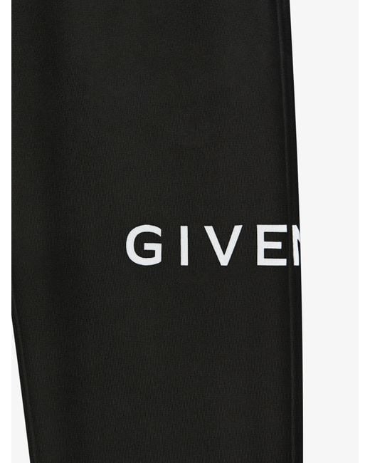 Givenchy Black Archetype Slim Fit Jogger Pants for men