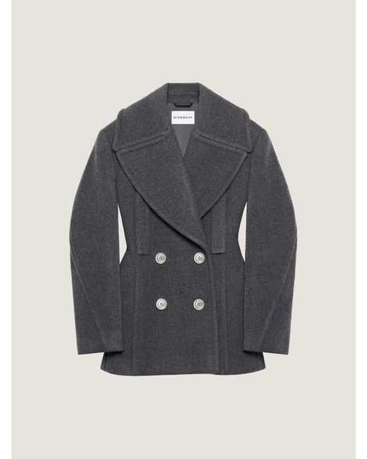 Givenchy Blue Cocoon Peacoat