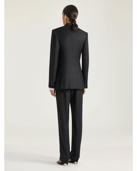 Givenchy Blue Double-Breasted Striped Jacket
