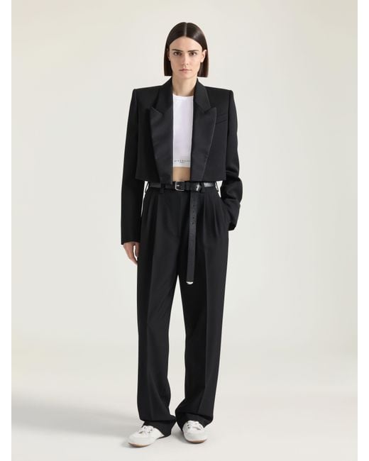 Givenchy Black Cropped Tuxedo Jacket