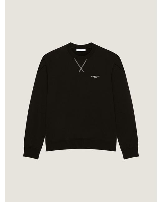 Givenchy Men's Black Couture Seam Sweatshirt