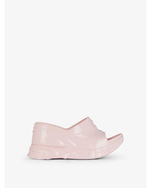 Givenchy Pink Marshmallow Wedge Sandals