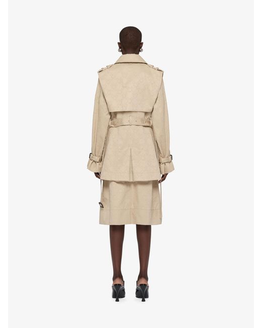 Trench in cotone Monogram 72 di Givenchy in Natural