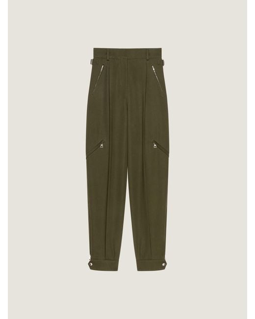Givenchy Green Zipped Pants
