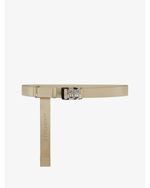 Givenchy White 4G Belt for men